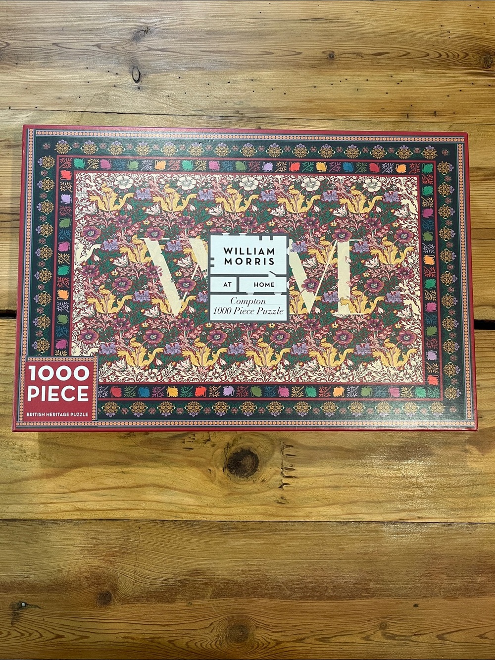 New! WILLIAM MORRIS 1000-Piece Jigsaw Puzzle At Home Compton Floral